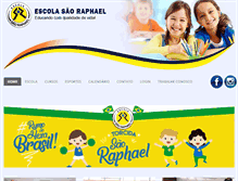 Tablet Screenshot of escolasaoraphael.com.br